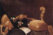 Evaristo Baschenis Still Life with Musical Instruments Germany oil painting artist